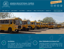 Tablet Screenshot of adarshcampus.org